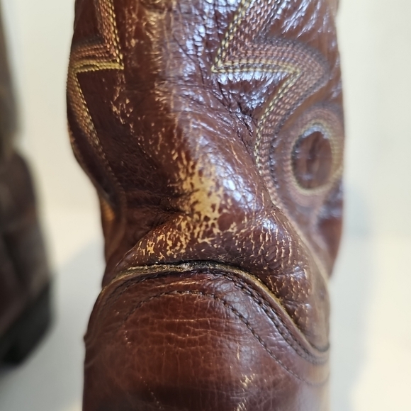 Dan Post Milwaukee Men's 12B Brown Leather Western Cowboy Boots DP 2111R - Picture 7 of 9